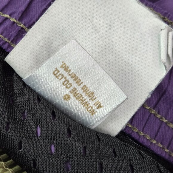 A Bathing Ape Men Shorts XL Purple Camouflage Polyester‎ Shark Face READ - Picture 12 of 12